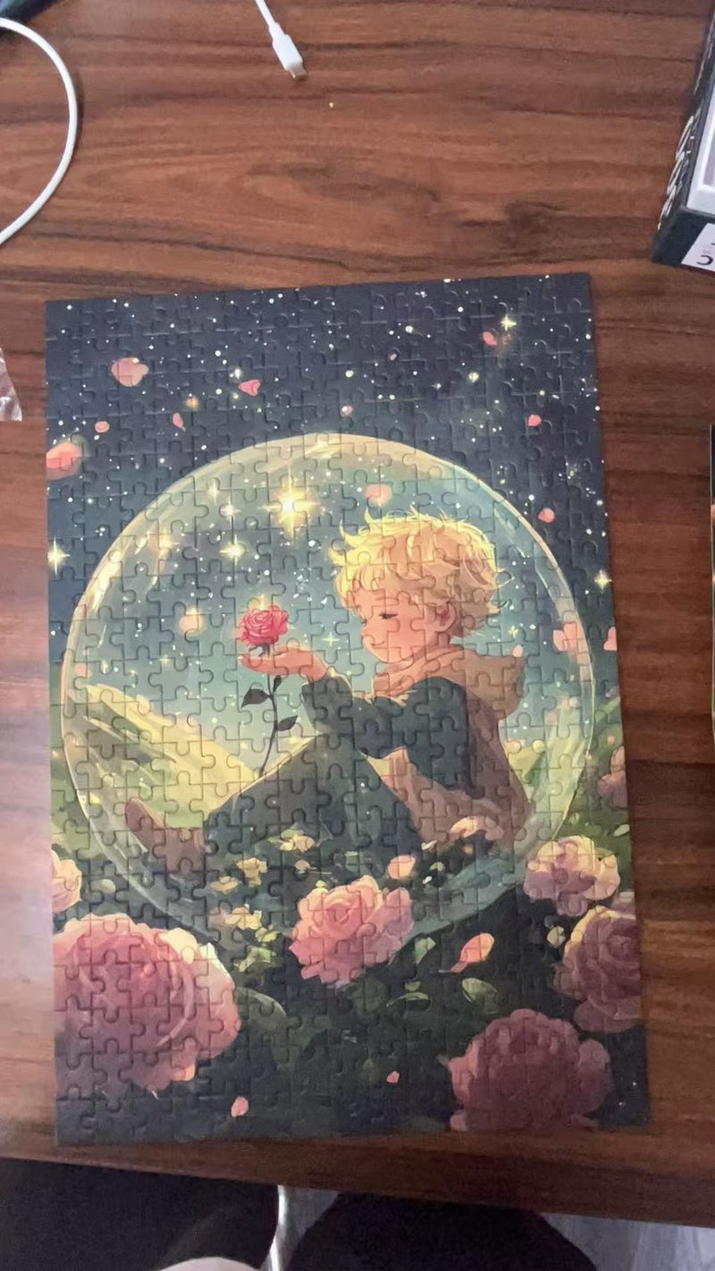 Children'S Puzzle Velvet Jigsaw Puzzle 1000 Piece Decompression Toy Adult Teenager Landscape Textiles Adult Puzzle - Image 1